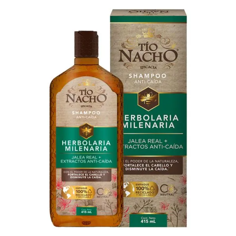 Tio Nacho Shampoo Herbolaria Milenaria Jalea Real Extractos Anti