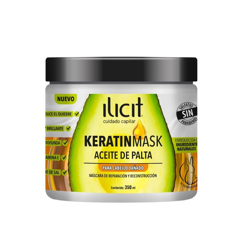 Ilicit Crema Capilar Keratinmask Aceite De Palta Ml Pamelita